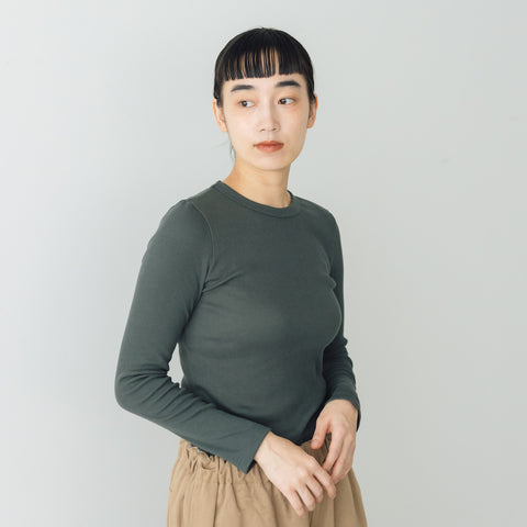 「くらすことの日常生活着」コットンクルーネックカットソー