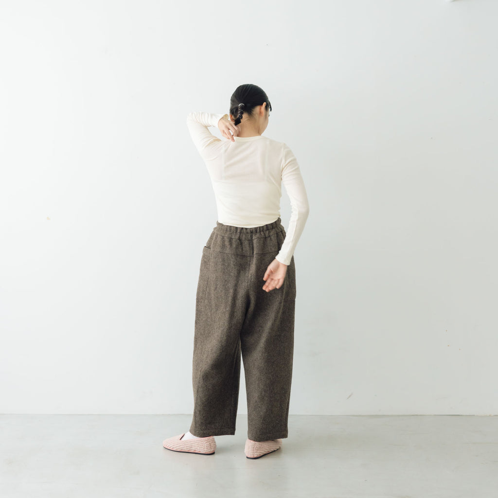 「くらすことの日常生活着」コットンクルーネックカットソー