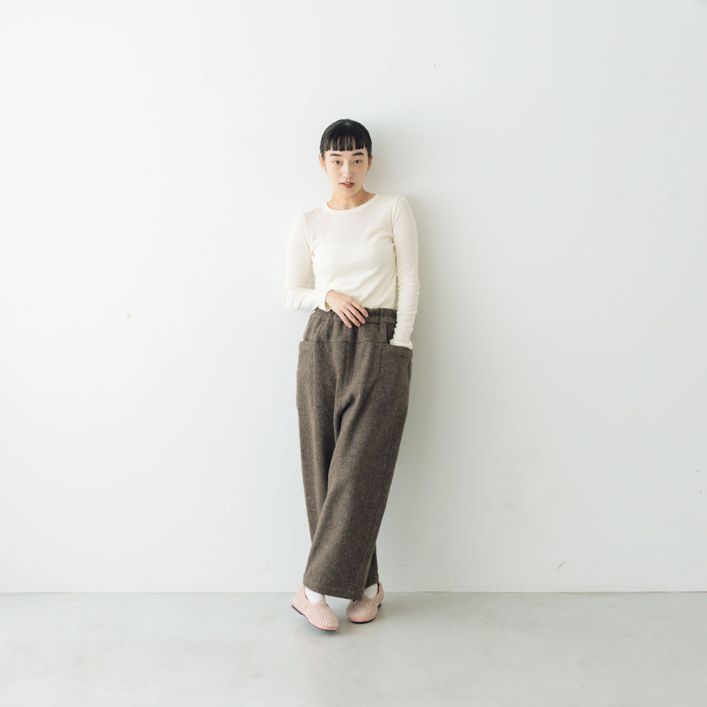 「くらすことの日常生活着」コットンクルーネックカットソー