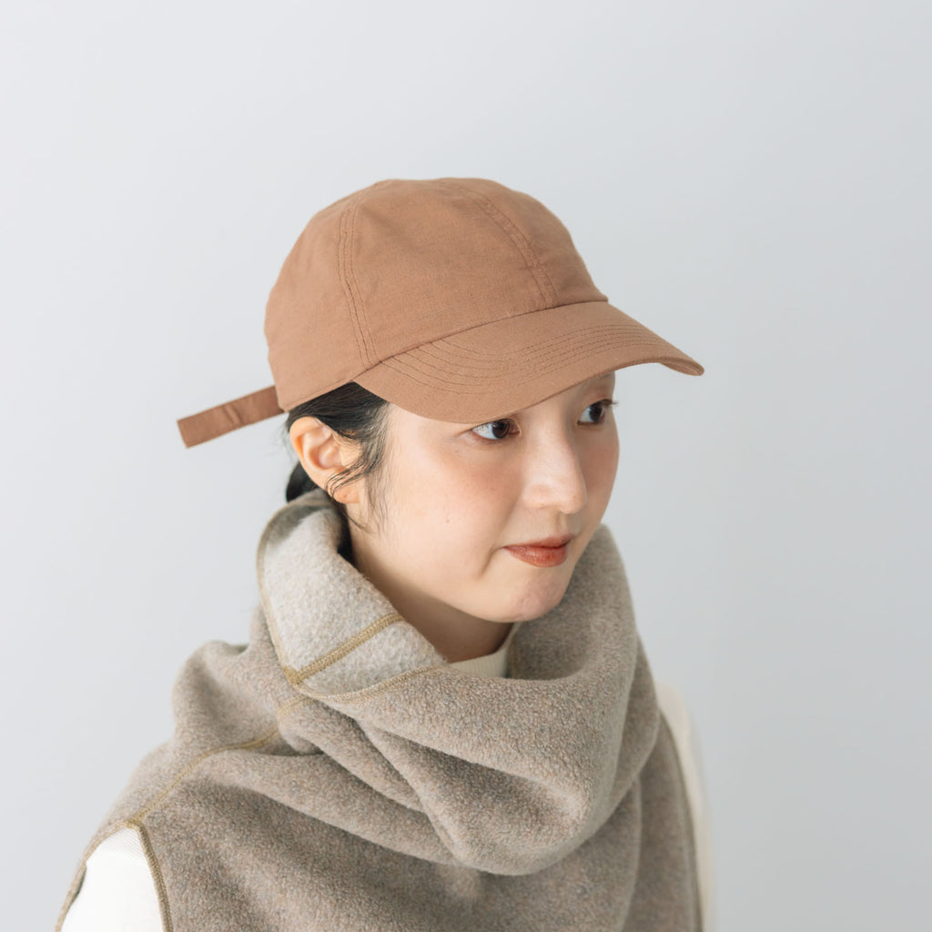 くらすこと コットンリネンのシンプルキャップ