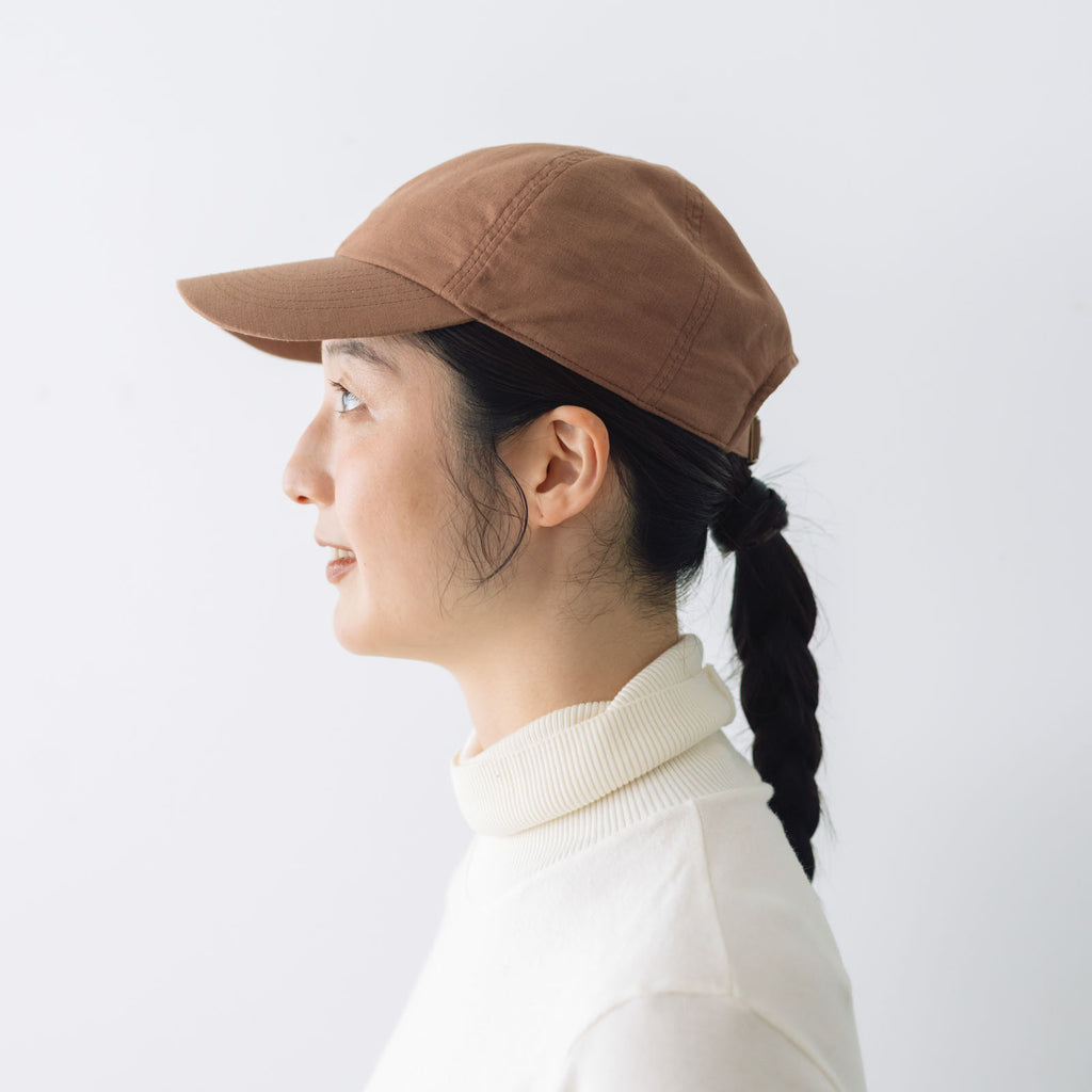 くらすこと コットンリネンのシンプルキャップ