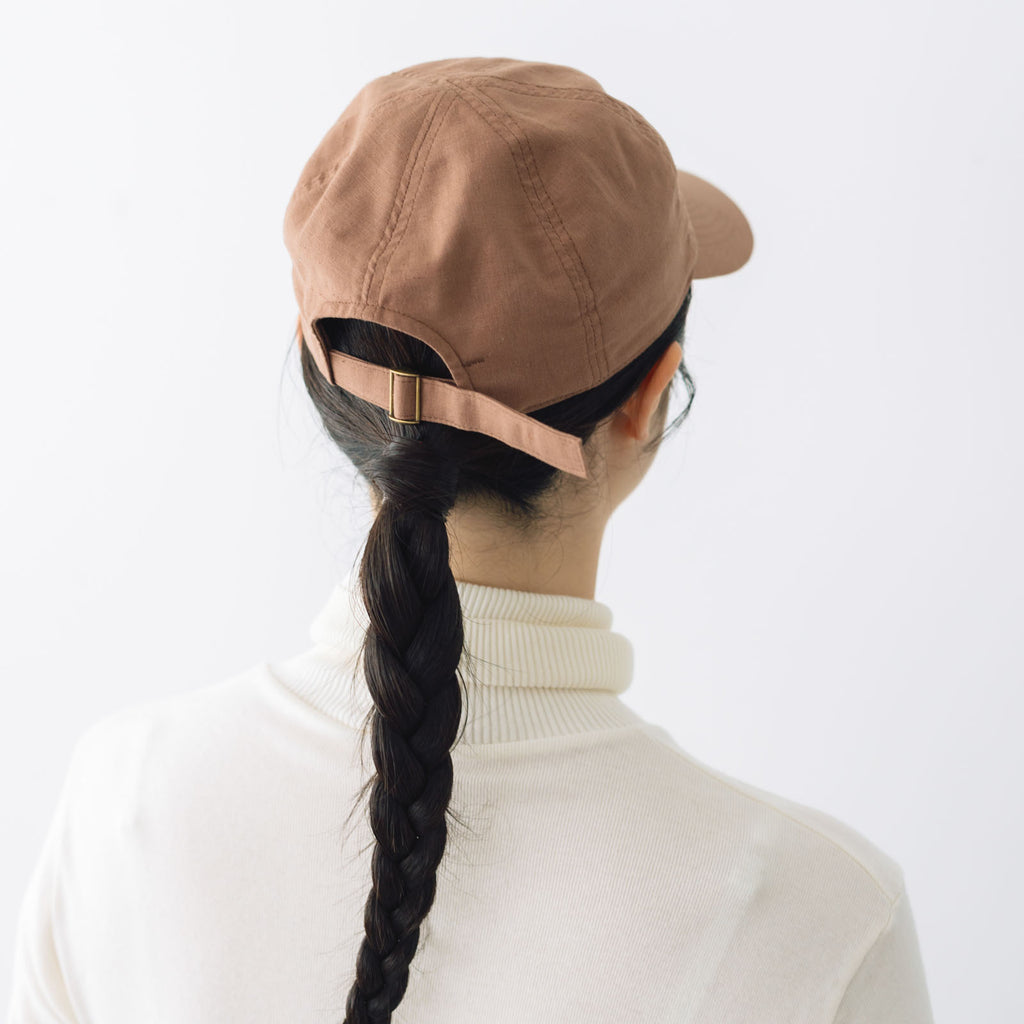 くらすこと コットンリネンのシンプルキャップ