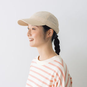くらすこと コットンリネンのシンプルキャップ