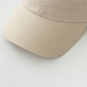 くらすこと コットンリネンのシンプルキャップ