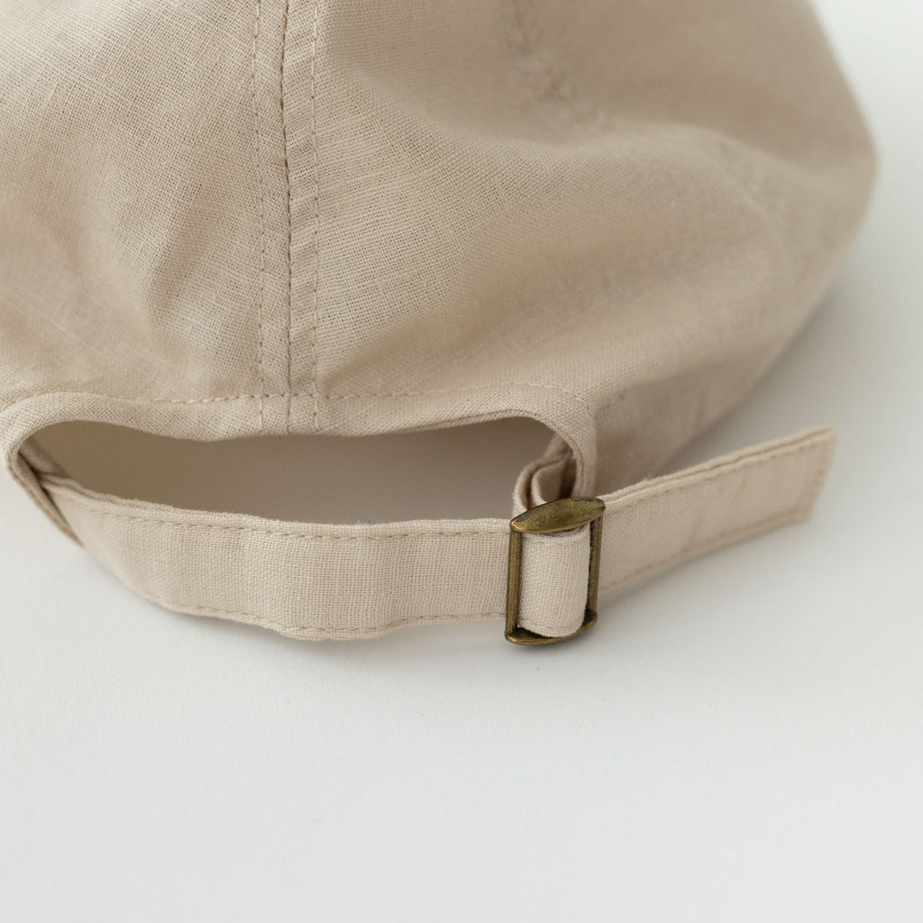 くらすこと コットンリネンのシンプルキャップ