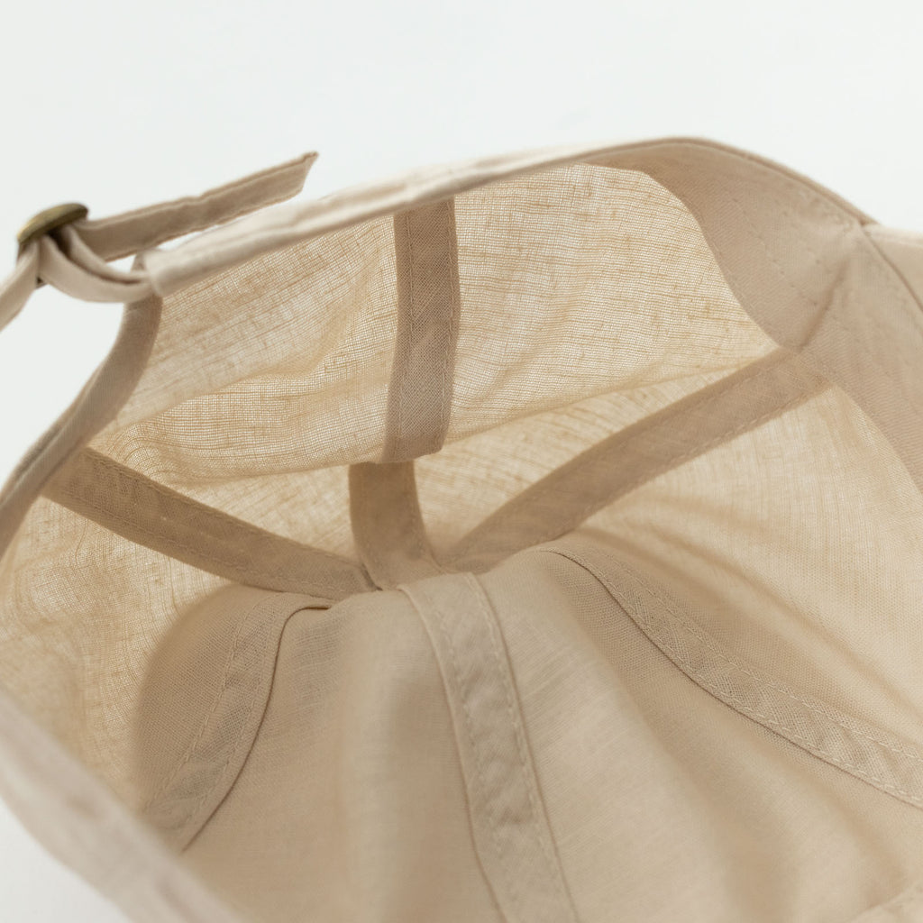 くらすこと コットンリネンのシンプルキャップ