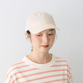 くらすこと コットンリネンのシンプルキャップ