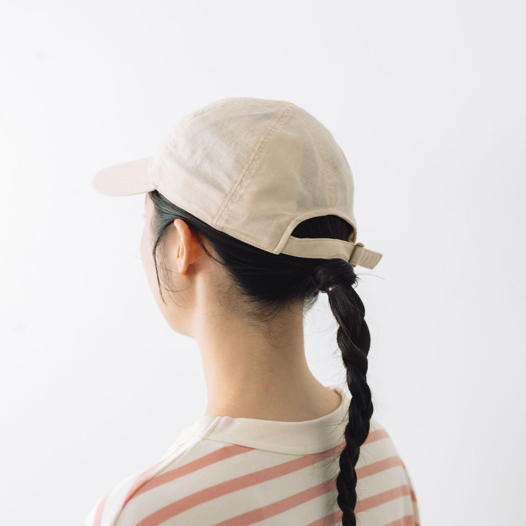 くらすこと コットンリネンのシンプルキャップ