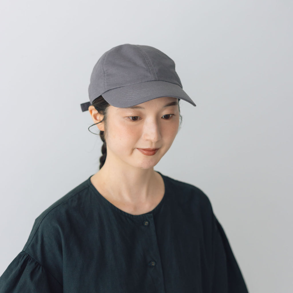 くらすこと コットンリネンのシンプルキャップ