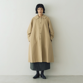 くらすこと +to クラシカルなコットンナイロンコート