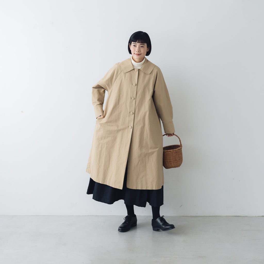 くらすこと +to クラシカルなコットンナイロンコート