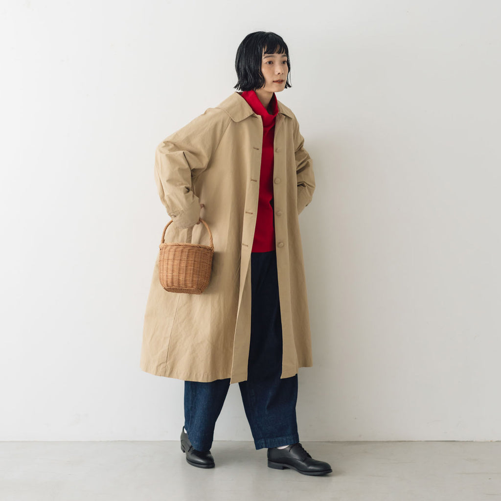 くらすこと +to クラシカルなコットンナイロンコート