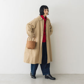 くらすこと +to クラシカルなコットンナイロンコート