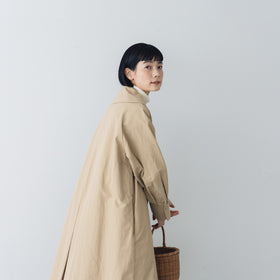 くらすこと +to クラシカルなコットンナイロンコート