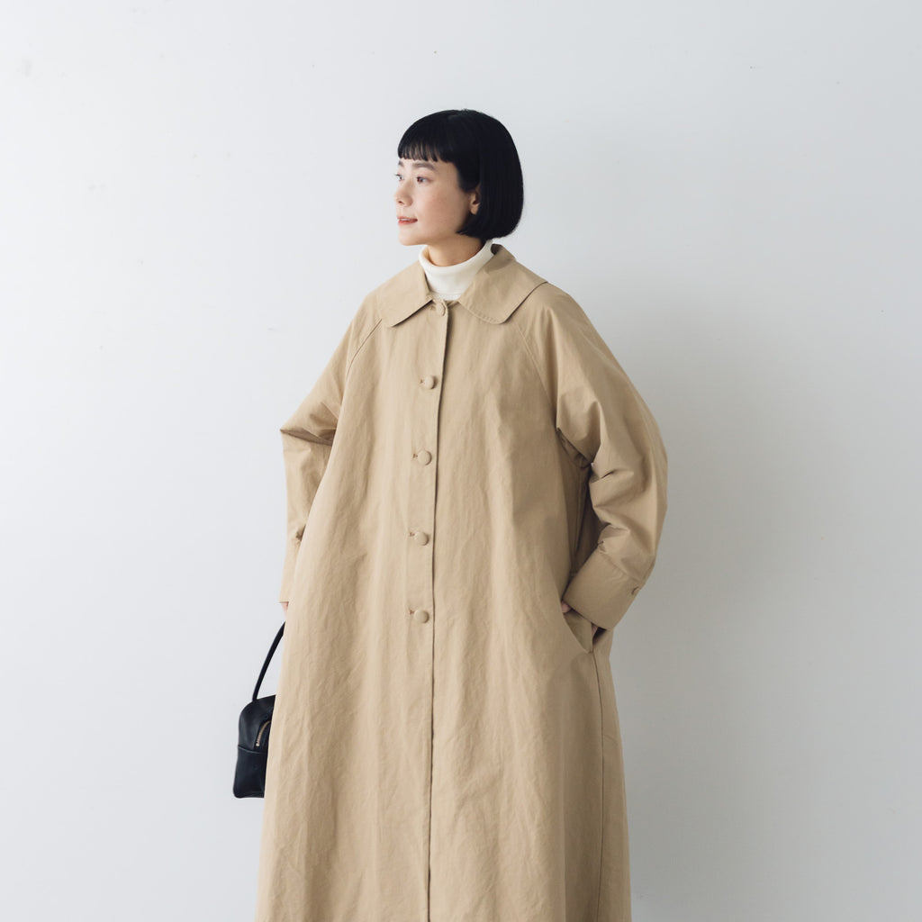 くらすこと +to クラシカルなコットンナイロンコート