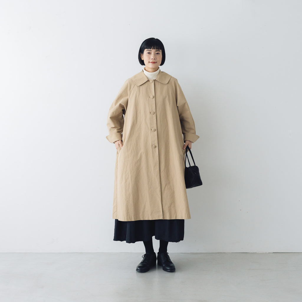 くらすこと +to クラシカルなコットンナイロンコート