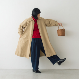 くらすこと +to クラシカルなコットンナイロンコート