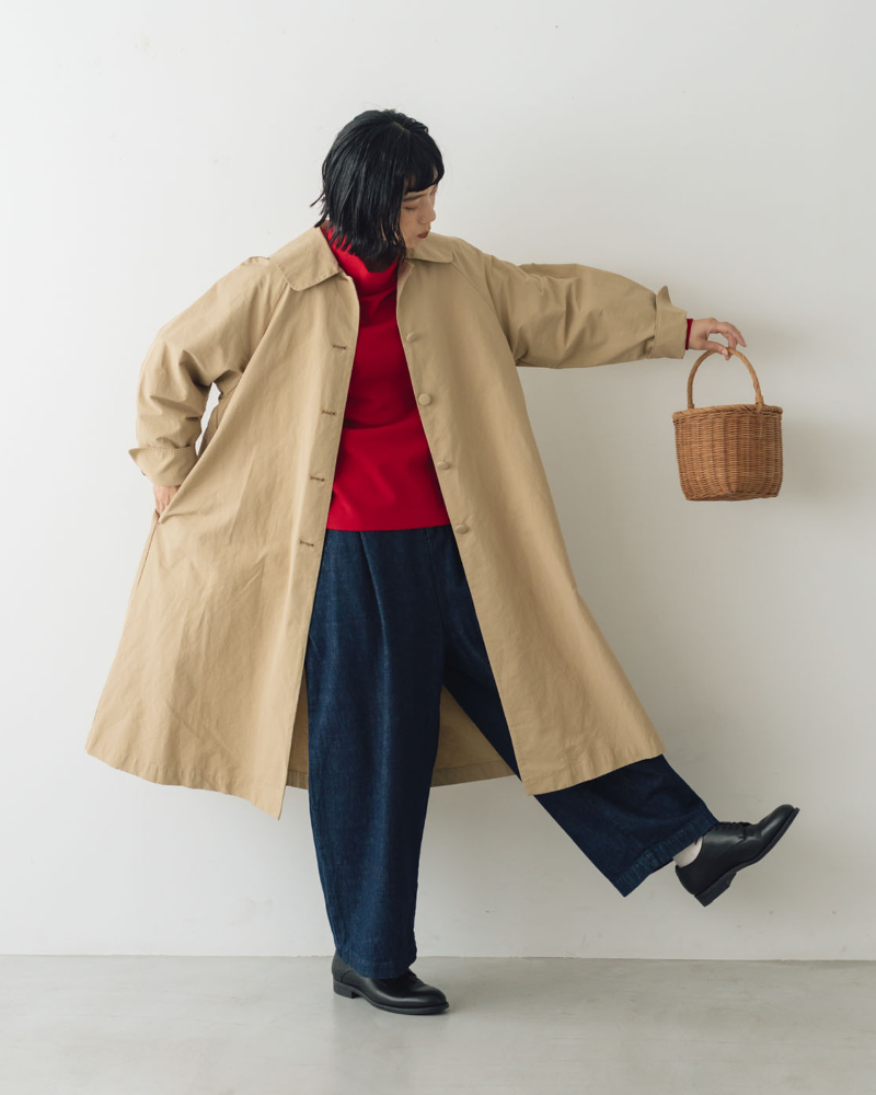 くらすこと +to 大人の定番、ハイネックプルオーバー