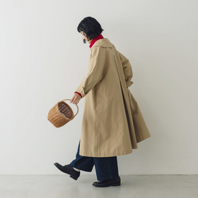 くらすこと +to クラシカルなコットンナイロンコート