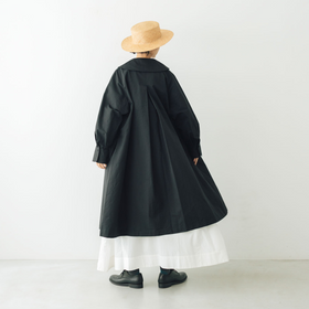 くらすこと +to クラシカルなコットンナイロンコート