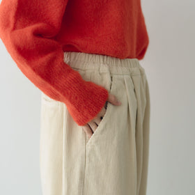 「くらすことの日常生活着」コーデュロイパンツ