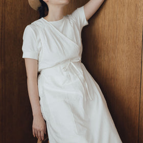 「くらすことの日常生活着」カシュクールエプロン