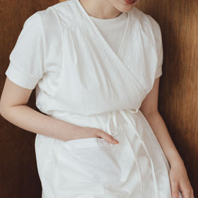 「くらすことの日常生活着」カシュクールエプロン