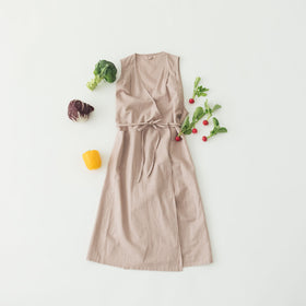 「くらすことの日常生活着」カシュクールエプロン