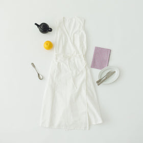 「くらすことの日常生活着」カシュクールエプロン