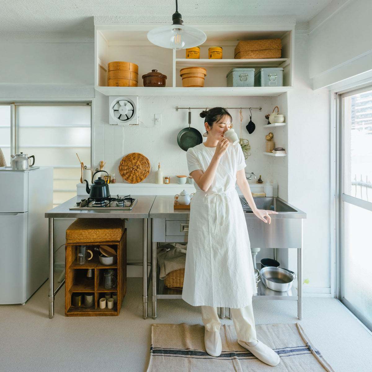 カシュクールエプロン｜くらすことの日常生活着 ｜くらすこと公式