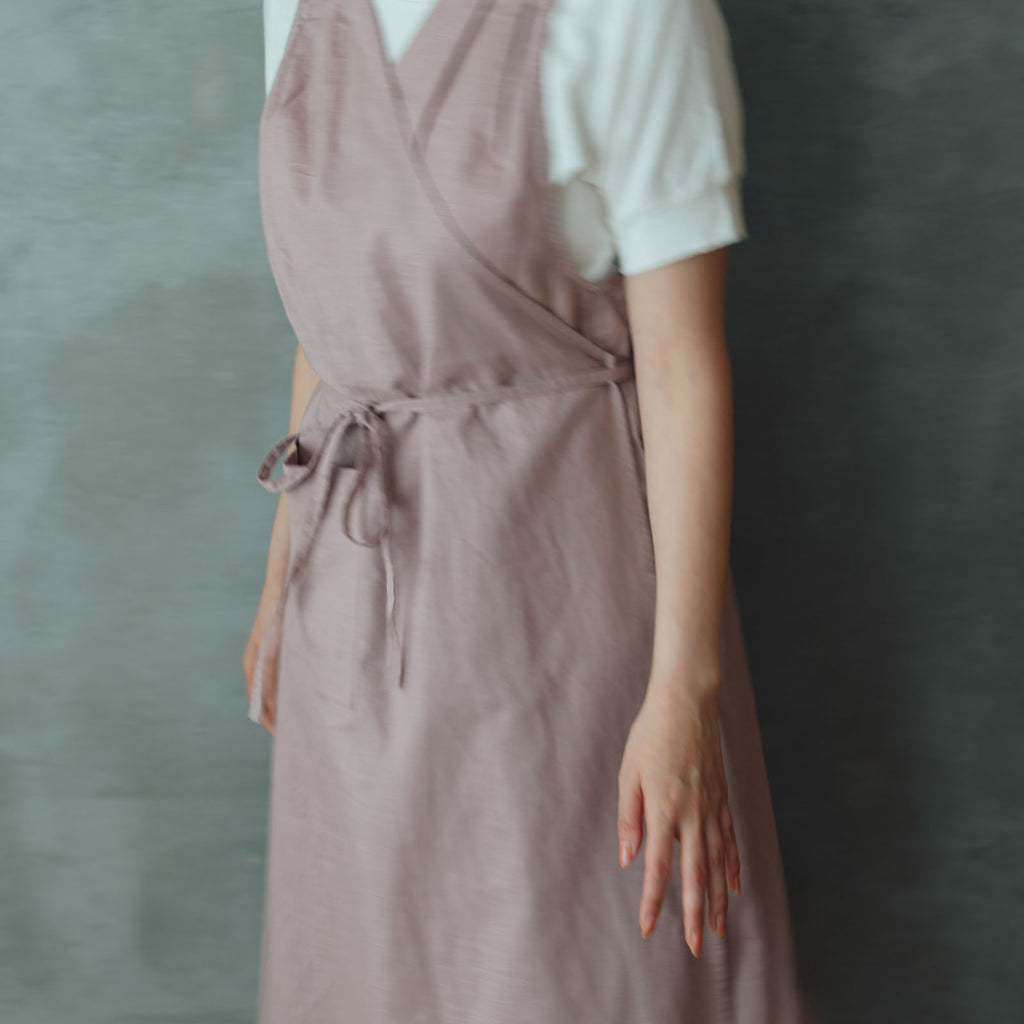 「くらすことの日常生活着」カシュクールエプロン