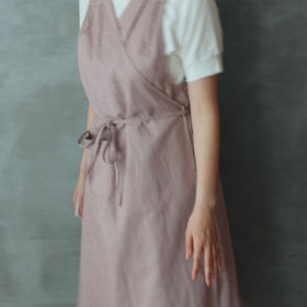 「くらすことの日常生活着」カシュクールエプロン