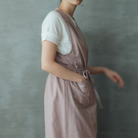 「くらすことの日常生活着」カシュクールエプロン