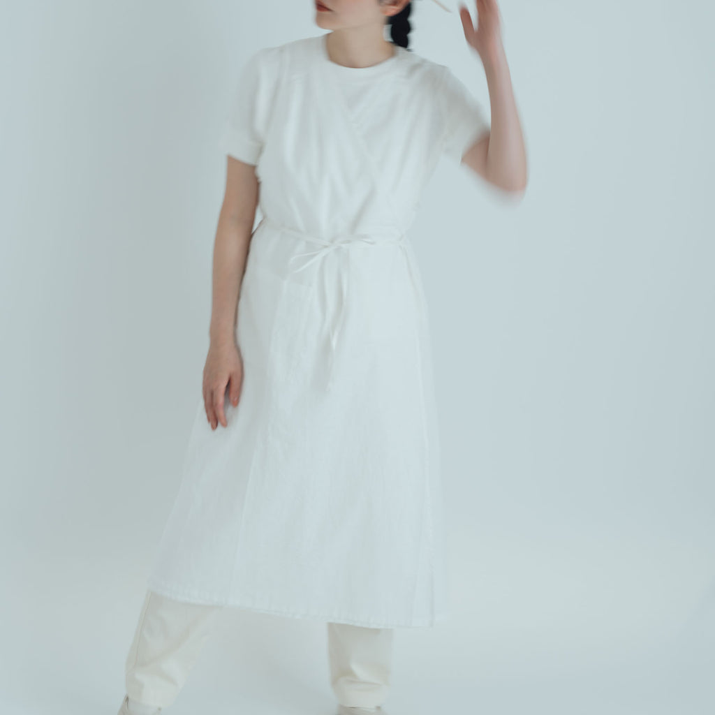 「くらすことの日常生活着」カシュクールエプロン