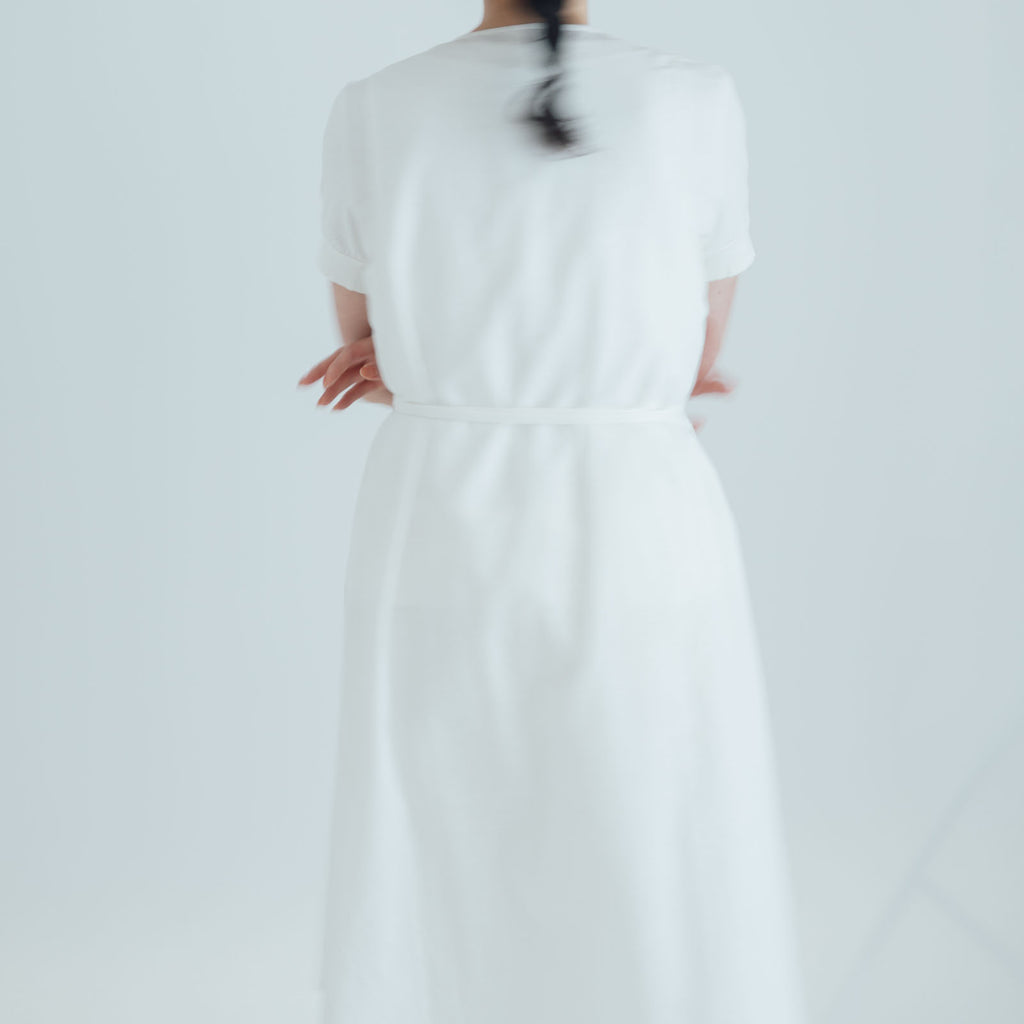 「くらすことの日常生活着」カシュクールエプロン