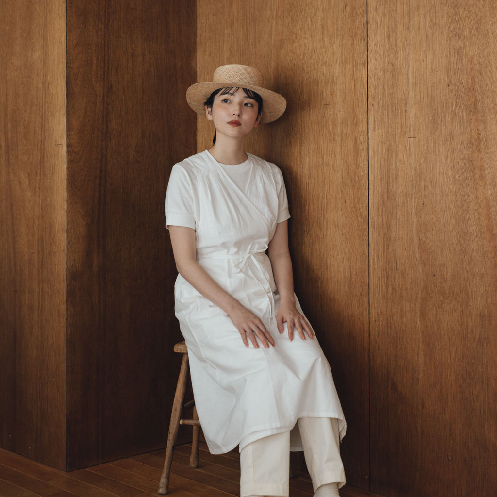 「くらすことの日常生活着」カシュクールエプロン