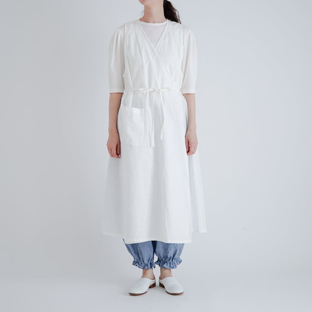 「くらすことの日常生活着」カシュクールエプロン