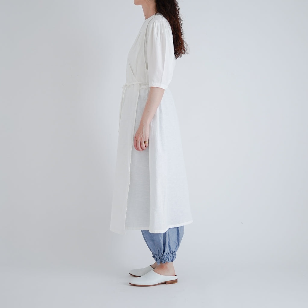 「くらすことの日常生活着」カシュクールエプロン