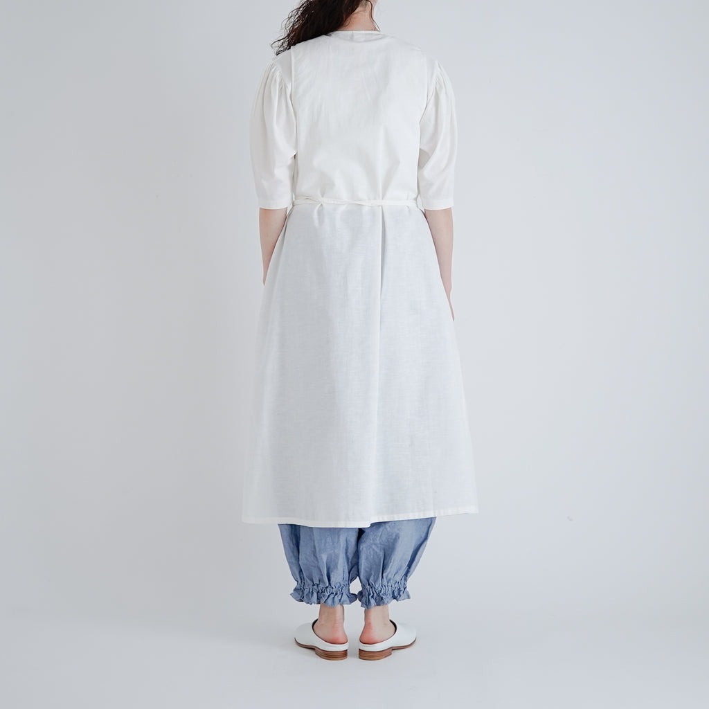 「くらすことの日常生活着」カシュクールエプロン