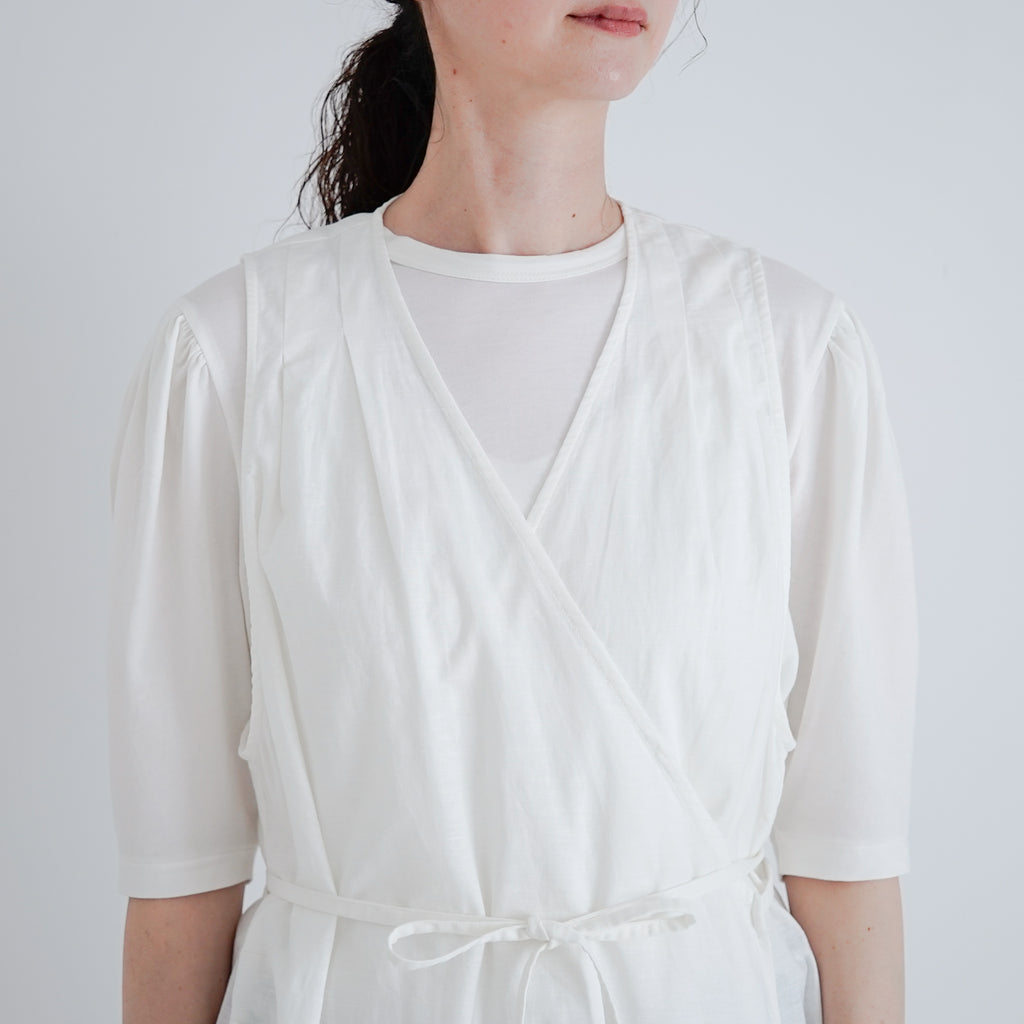 「くらすことの日常生活着」カシュクールエプロン