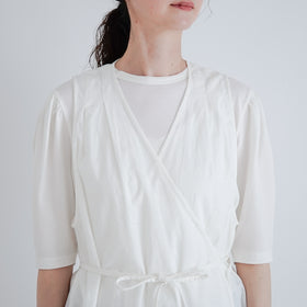 「くらすことの日常生活着」カシュクールエプロン