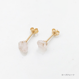 くらすこと わたしのお守り 天然石のひと粒ピアス