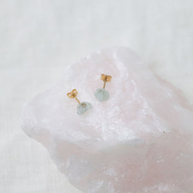 くらすこと わたしのお守り 天然石のひと粒ピアス
