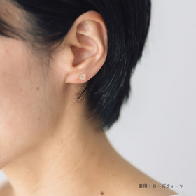 くらすこと わたしのお守り 天然石のひと粒ピアス