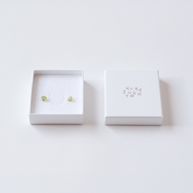 くらすこと わたしのお守り 天然石のひと粒ピアス