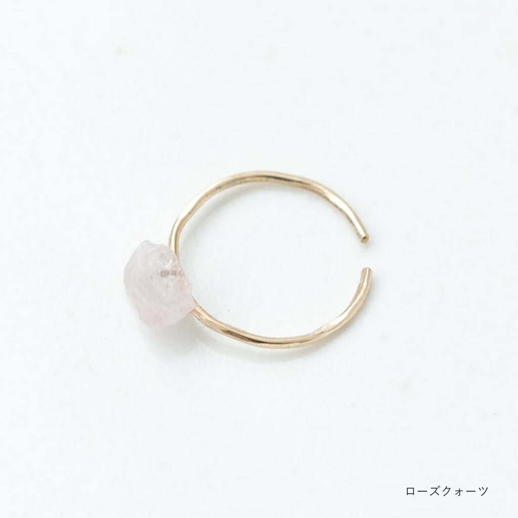 くらすこと わたしのお守り 天然石のひと粒イヤーカフ