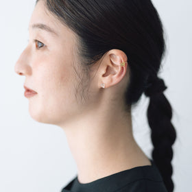 くらすこと わたしのお守り 天然石のひと粒イヤーカフ