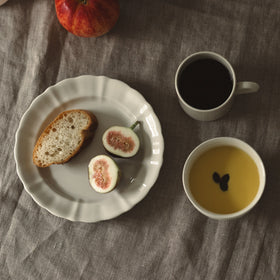 くらすことの生活道具 古い器の形シリーズ 花リムプレート