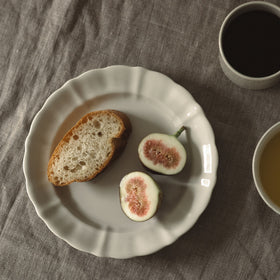 くらすことの生活道具 古い器の形シリーズ 花リムプレート