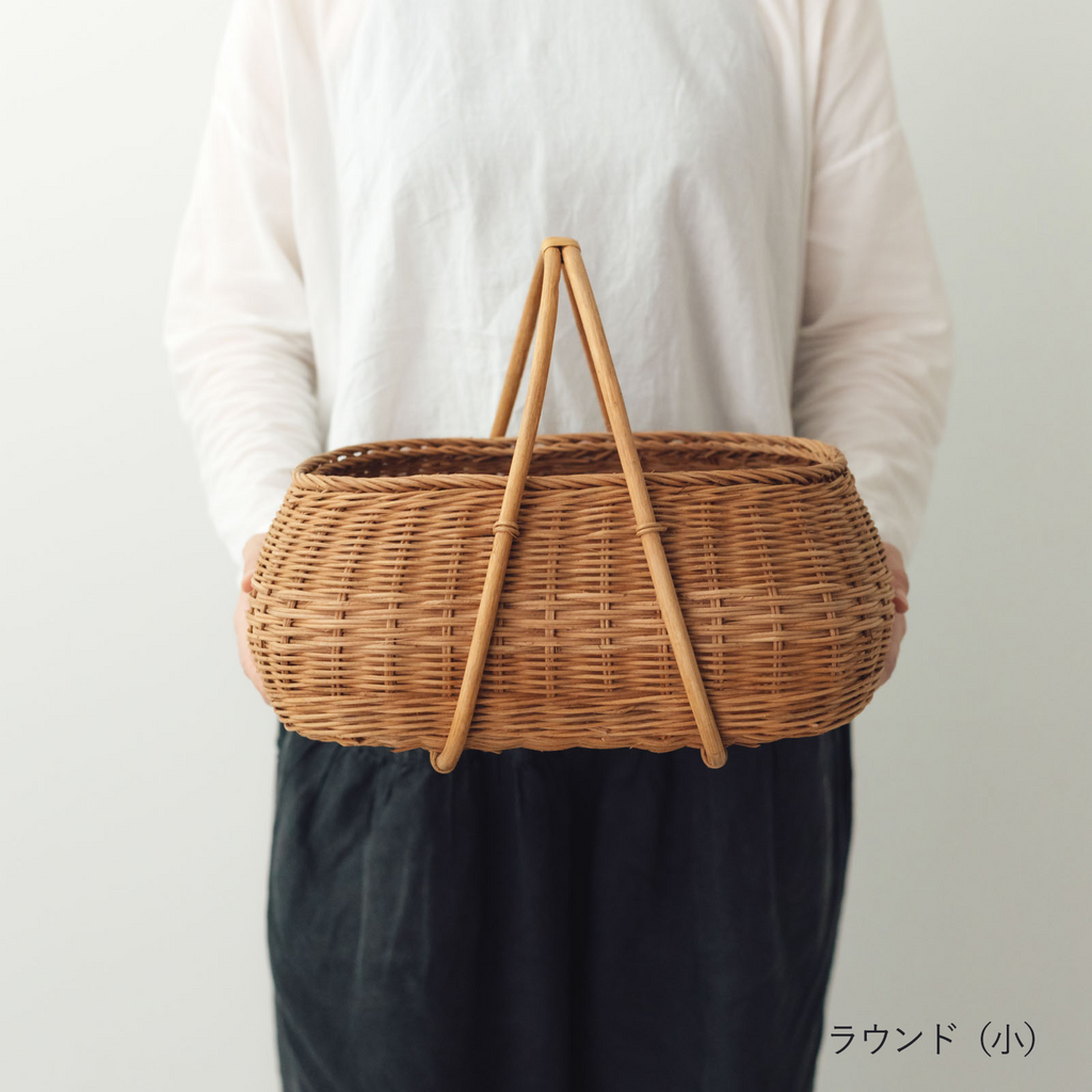くらすことの生活道具 ラタンのバスケット